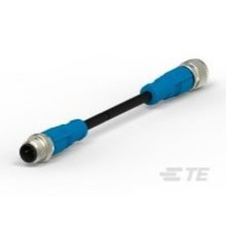 TE CONNECTIVITY Sensor Cables / Actuator Cables M12-2Ms-0.5 M12-2Fs-Pvc T4152113002-001